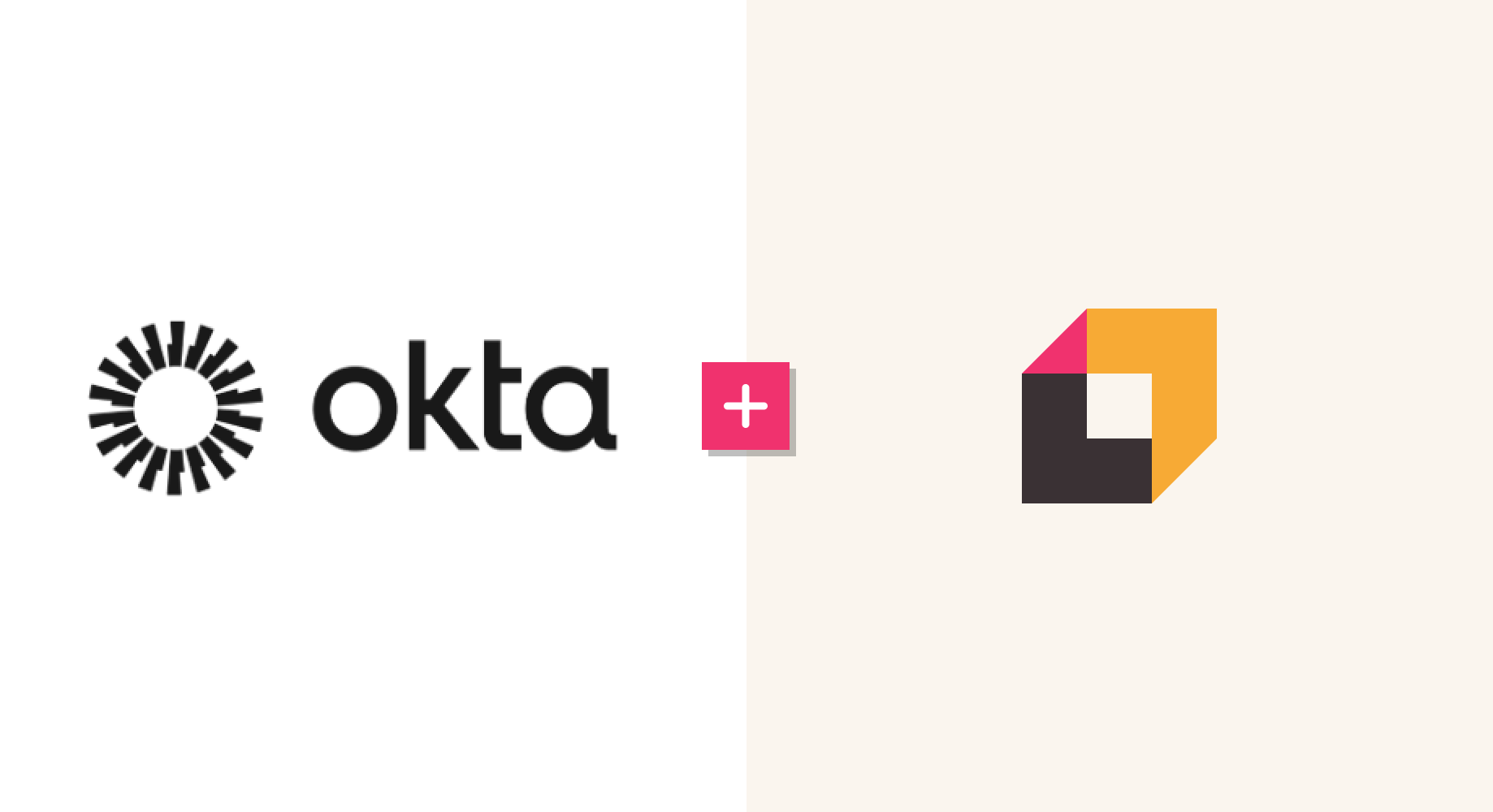 Okta logo and Glean logo side by side